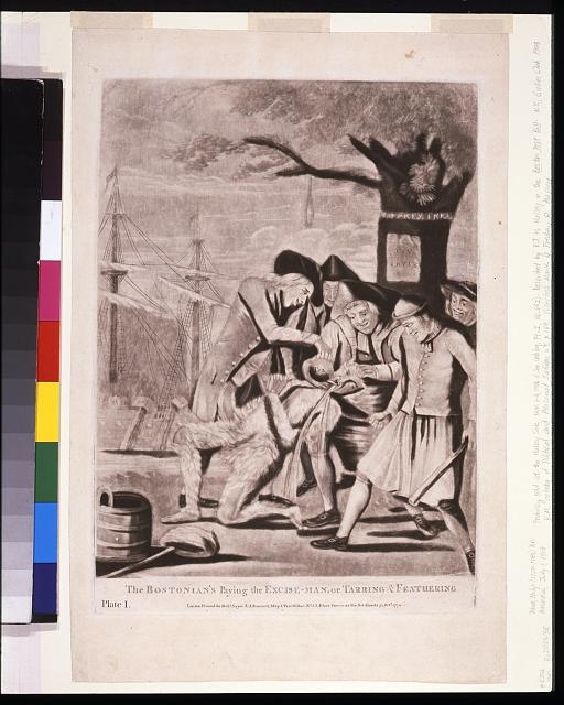 The Bostonian's paying the excise-man, or tarring &...