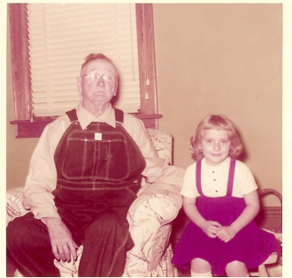 John Robert Mince and step-granddaughter, Diane Kay Mason, about 1958