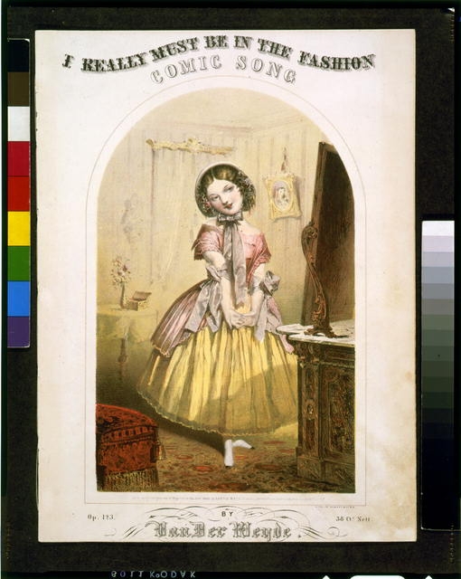 I really must be in the fashion, comic song, by Van Der...