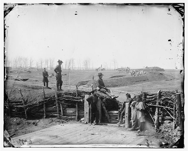 [Manassas, Va. Confederate fortifications, with Federal...