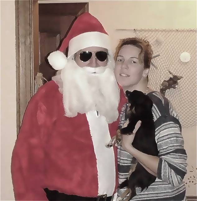 Benjamin played Santa Claus.