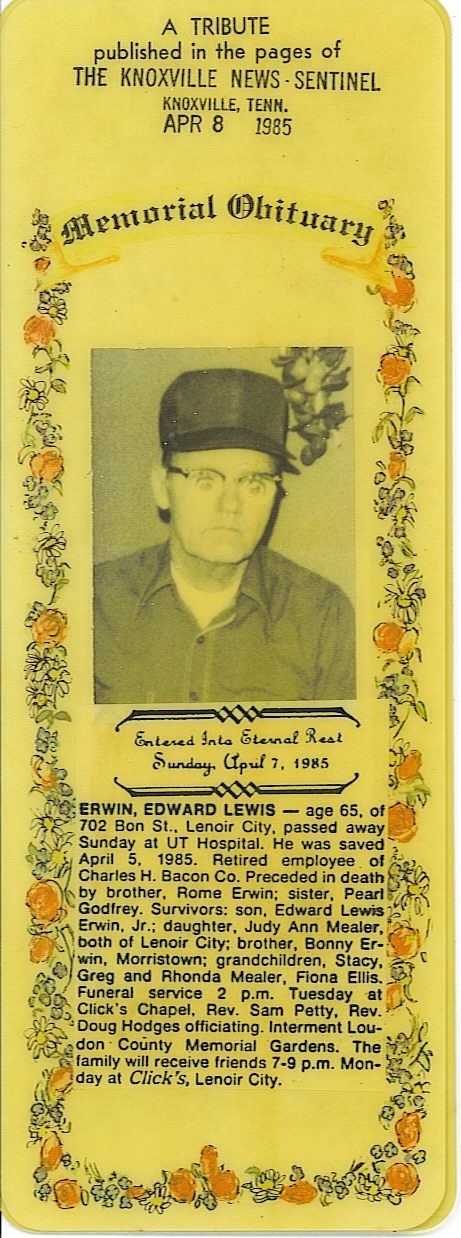 Obituary for Edward Erwin