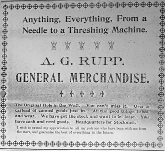 Rupp's store ads