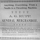 Rupp's store ads