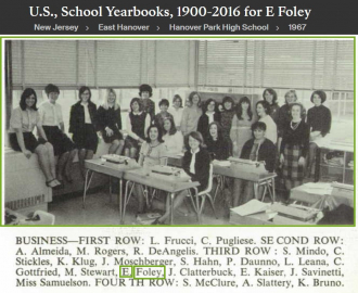 Eileen Catherine Foley-Rough--U.S., School Yearbooks, 1900-2016(1967)Business