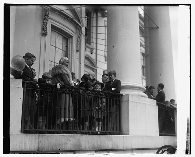 Mrs. Hoover, Easter egg rolling, 4/1/29