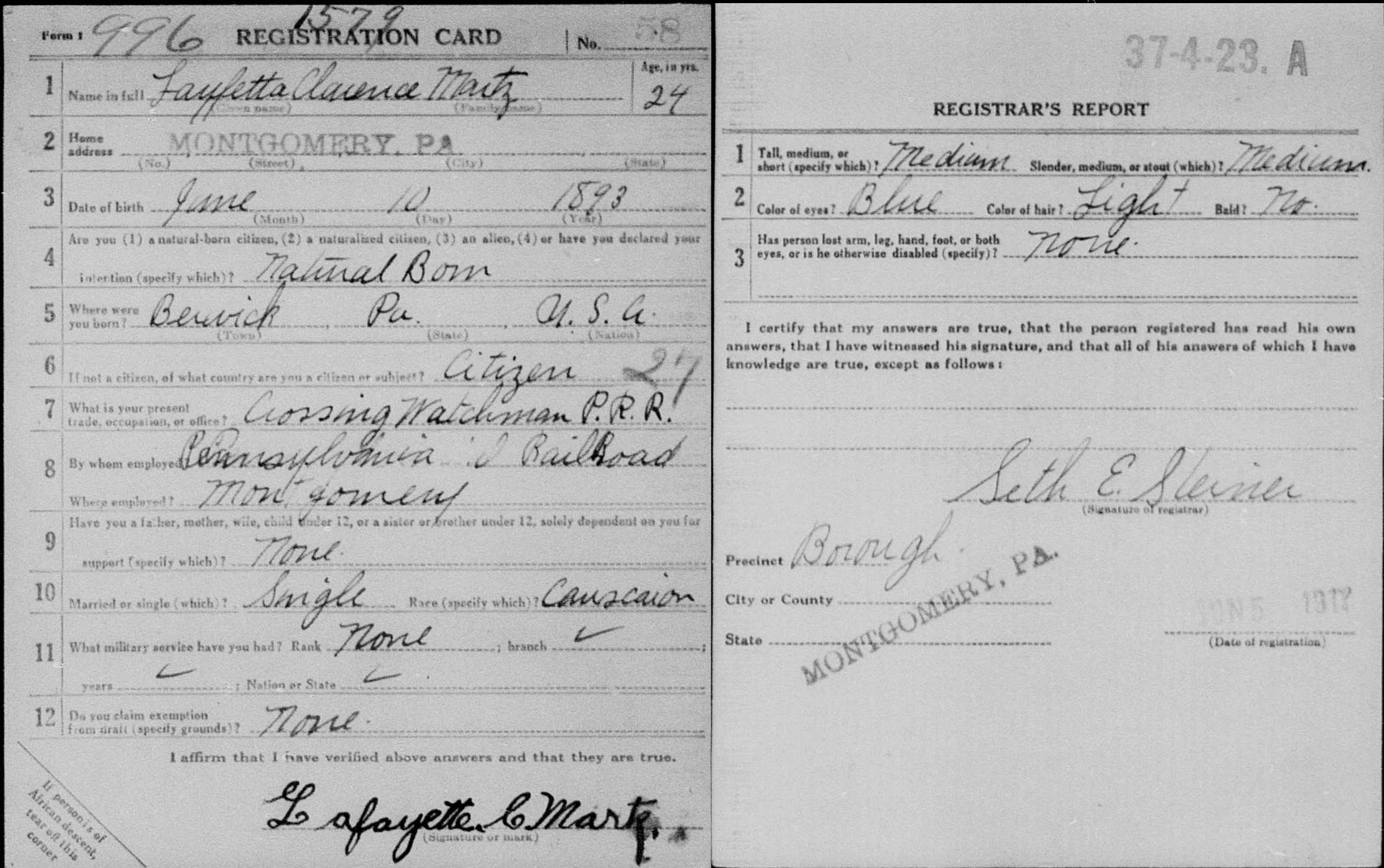 Clarence Lafayette Martz