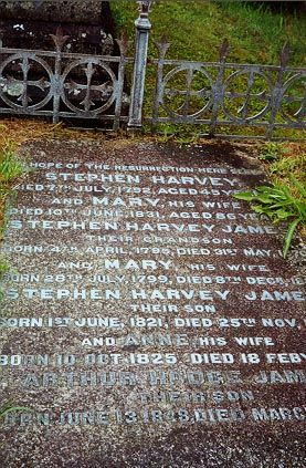 Stephen & Mary James Headstone