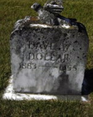 Dave Dollar Cemetery stone