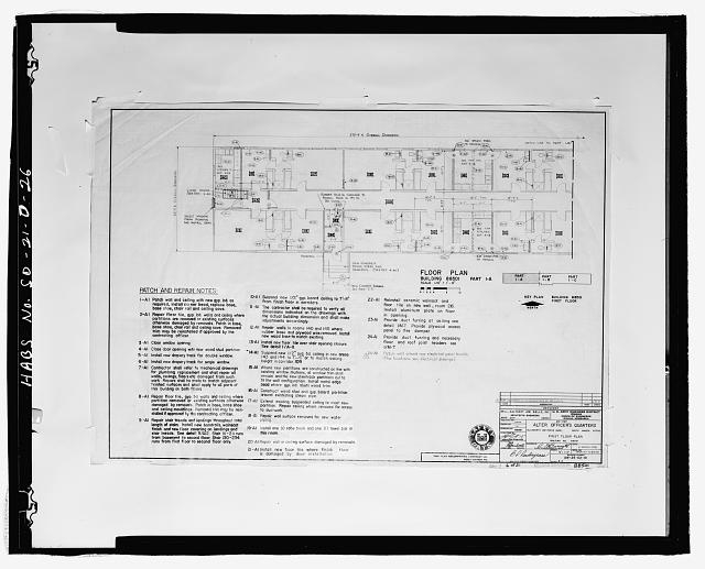 26. Floor plan Part 1-A #6 of 21. - Ellsworth Air Force...