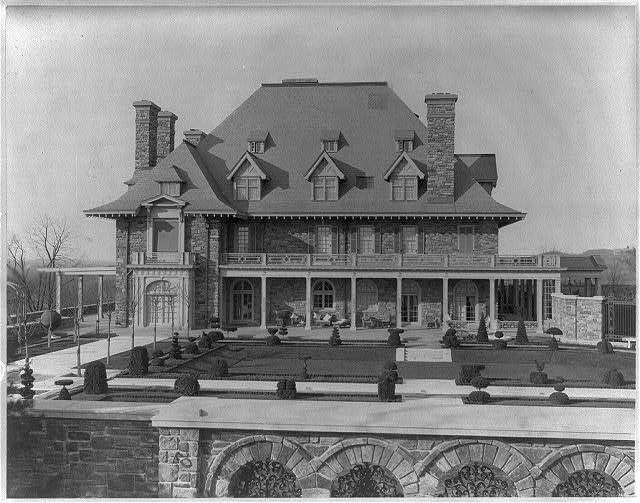 House of John D. Rockefeller - South front & formal garden