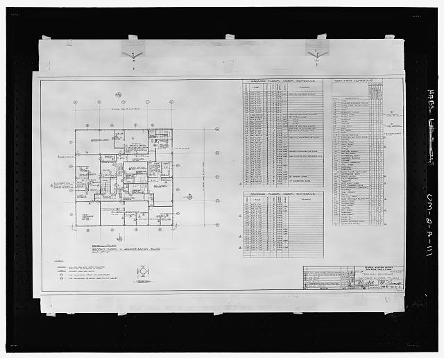 ARCHITECTURAL DRAWING, SECOND FLOOR PLAN WITH BUILDING...