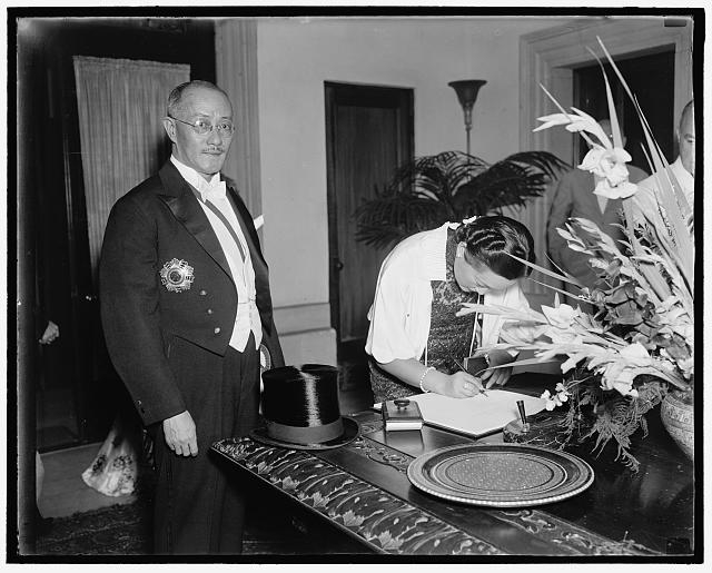 Chinese Ambassador and daughter. Washington, D.C., July...