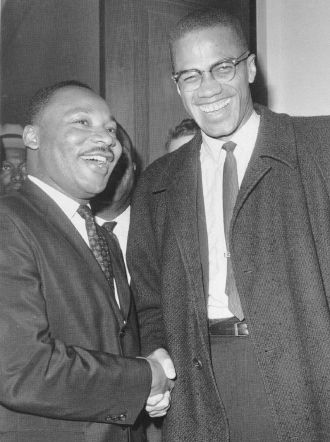Malcolm X with Martin Luther King
