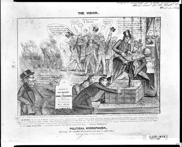 The vision. Political hydrophobia, shewing the comfort of...
