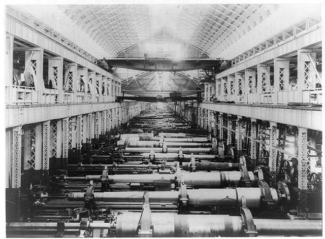 [Interior of U.S. gun shop, Washington Navy Yard]