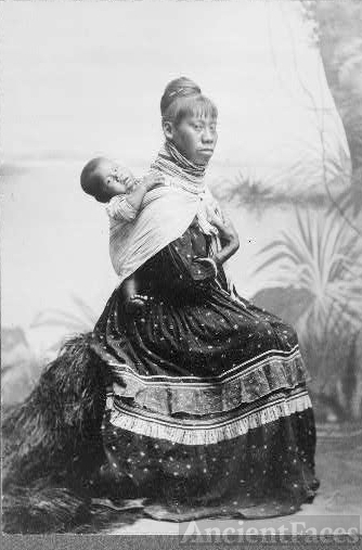 "Seminole squaw and child"