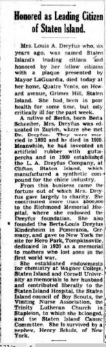 Berta Dreyfus obituary