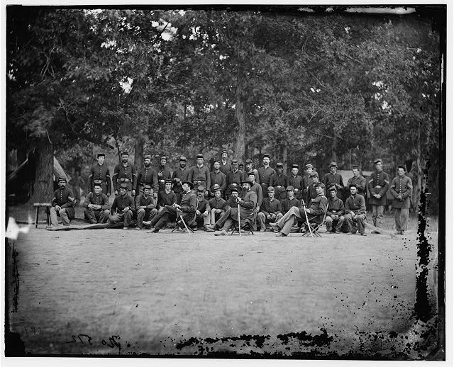 Bealeton, Virginia. Company A, 93d New York Infantry