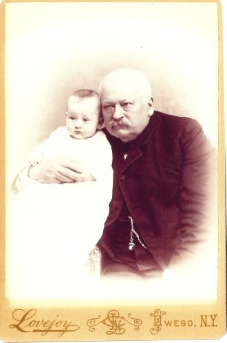 Charles Austin Clark & grandson, New York 1890