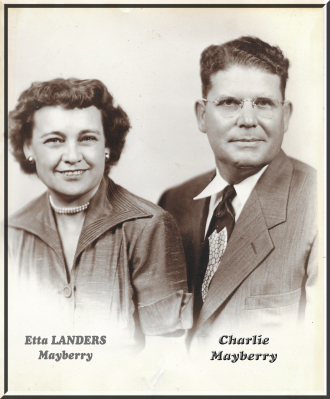 Etta LANDERS and husband Charlie Mayberry