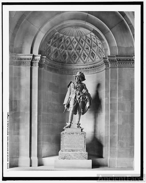 Statue of Sir Henry Vane, Boston Public Library