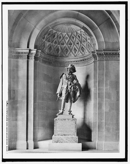 Statue of Sir Henry Vane, Boston Public Library