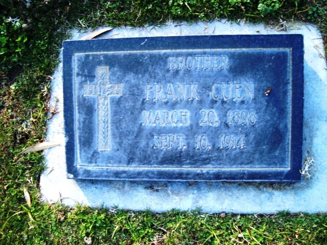 Frank Cuen gravesite, California