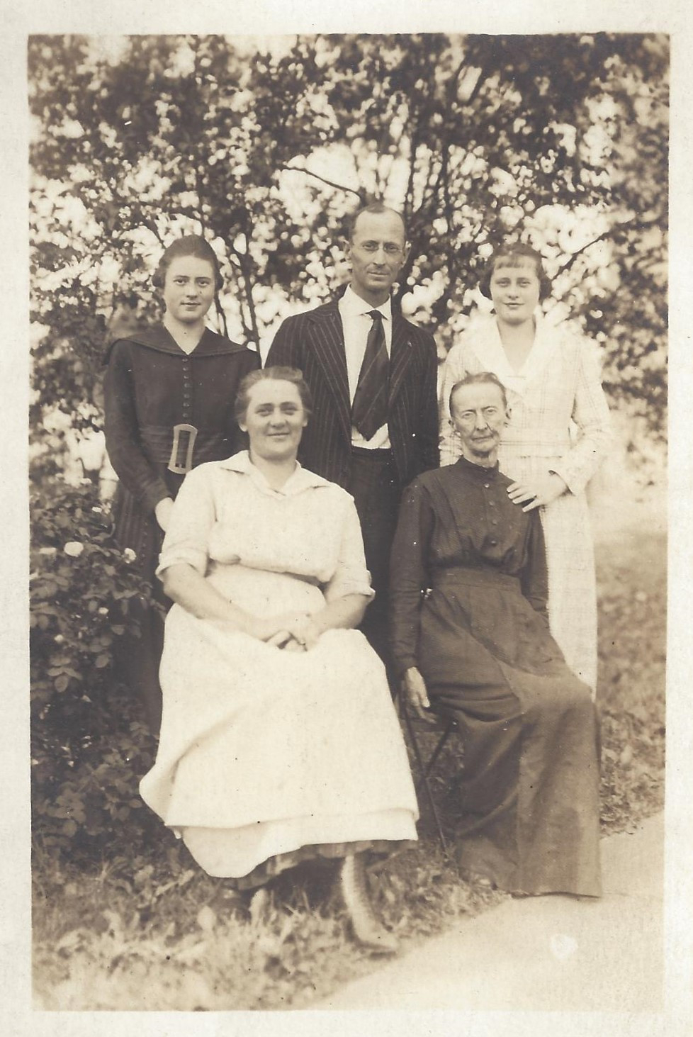 Family in Garden