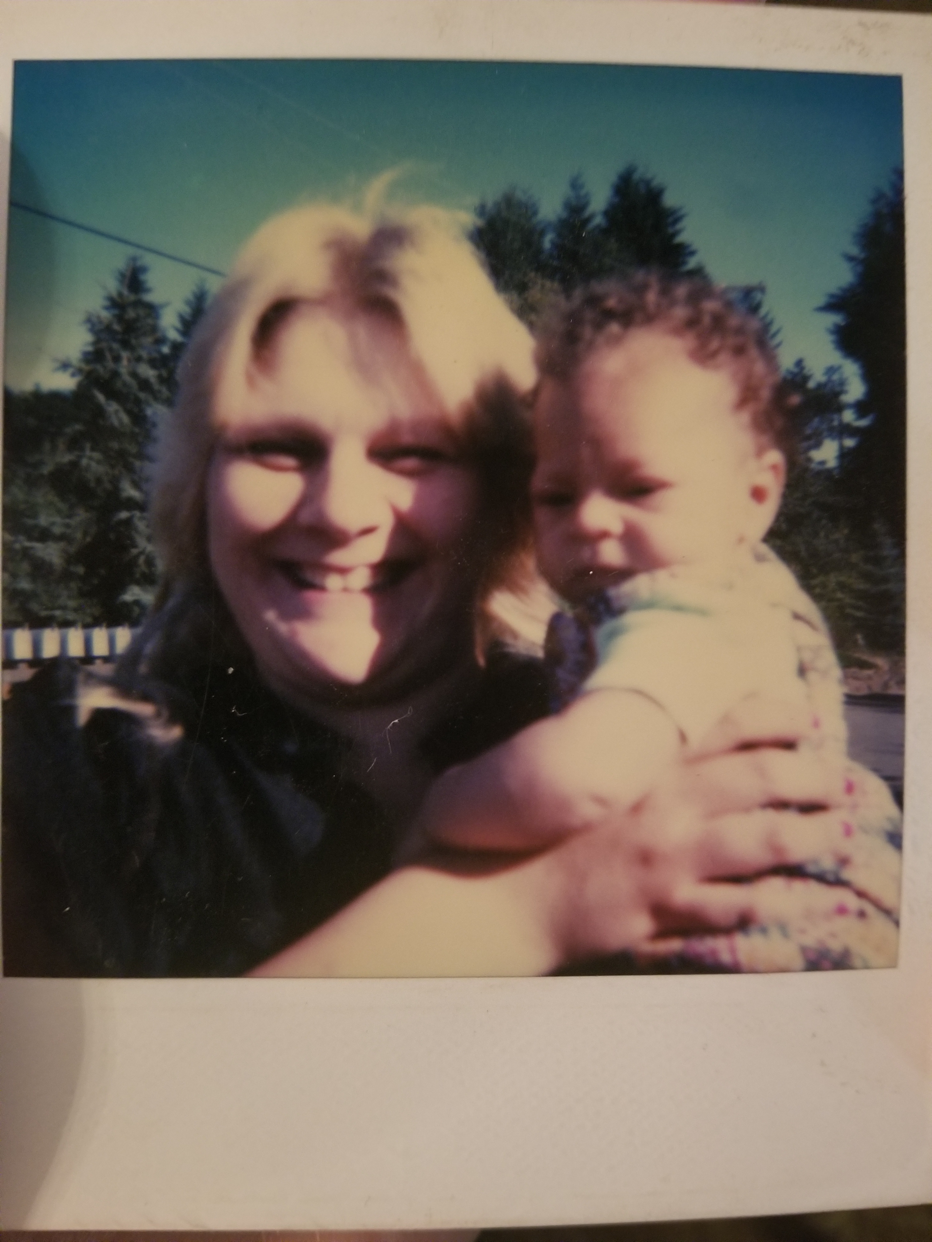 1984 Aleeta and baby Amber